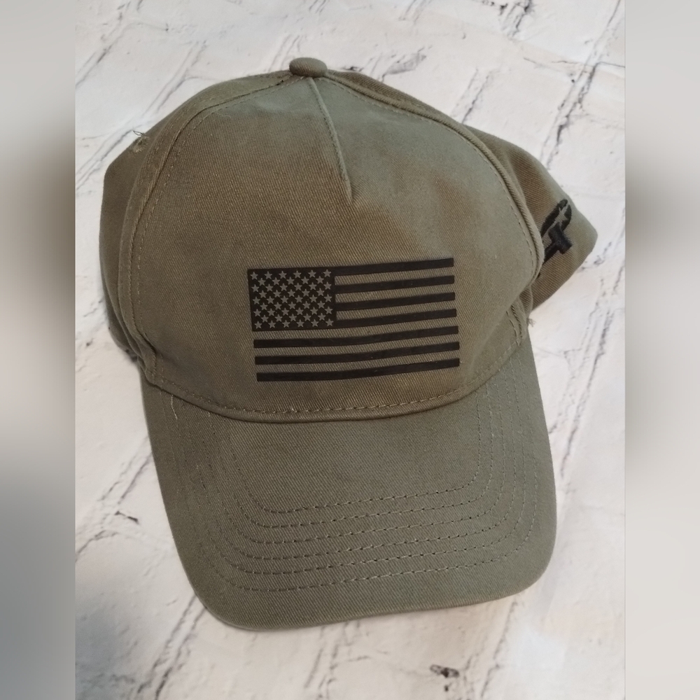 U.S. Army Olive Cap with Black Flag